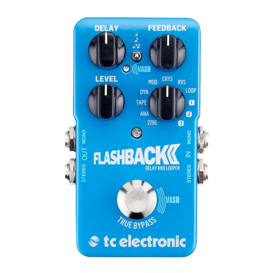 TC Electronic Flashback 2 User Manual