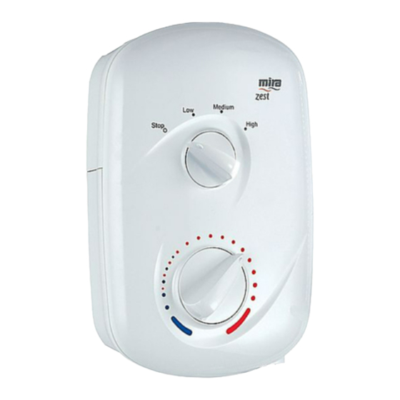 Mira Zest 8.5 Installation, Operation And Maintenance Manual