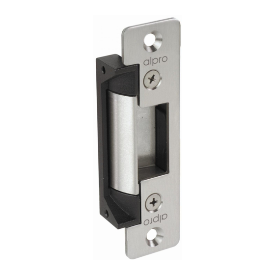 alpro Electric Strike AL112BS Quick Start Manual