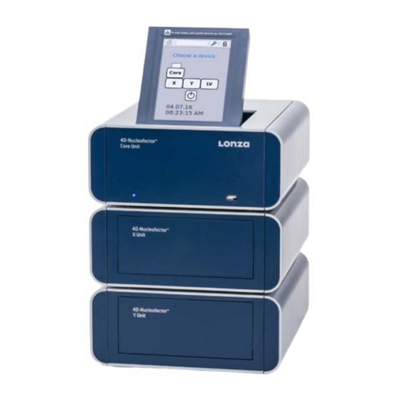 Lonza 4D-Nucleofector Core Unit Manual