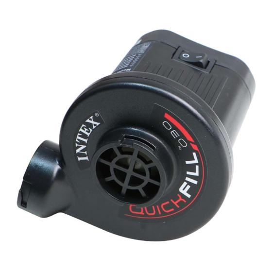Intex Quick-Fill AP632 Owner's Manual