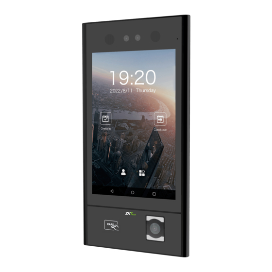 ZKTeco G5 Quick Start Manual