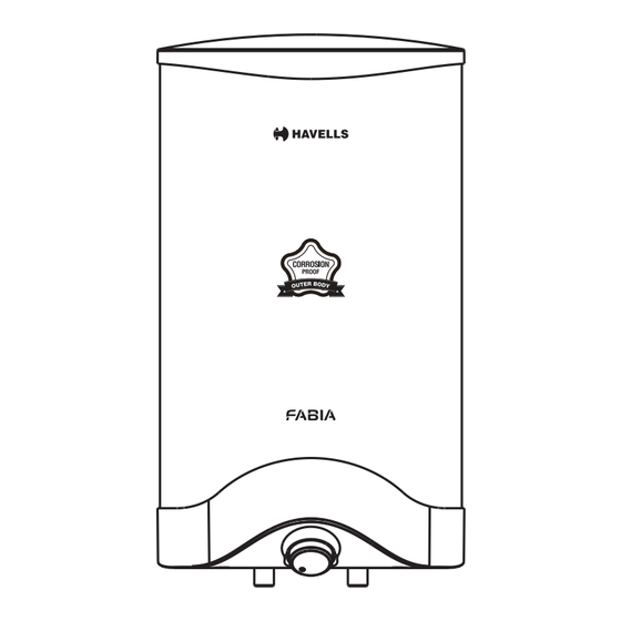 Havells Fabia 25 L Operating Instructions Manual
