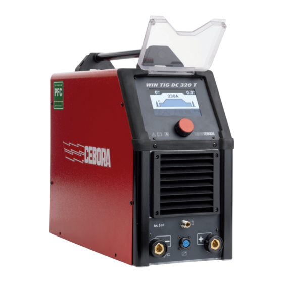 Cebora WIN TIG DC 320 T Instruction Manual