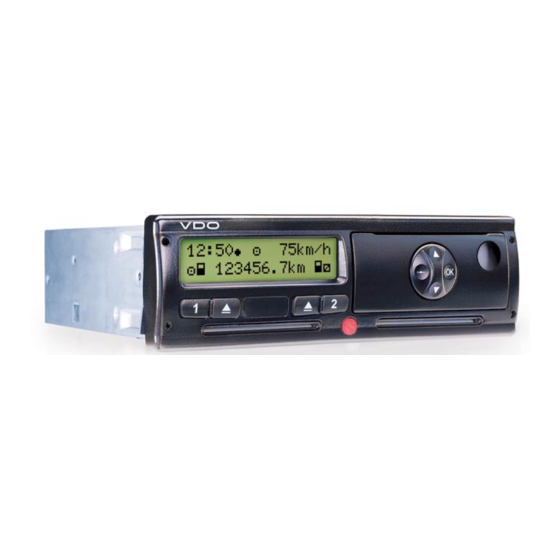 VDO DIGITAL TACHOGRAPHS - Manuals