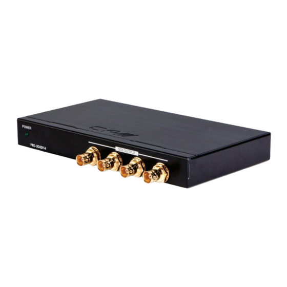 CYP PRO-3GSDI14 Operation Manual