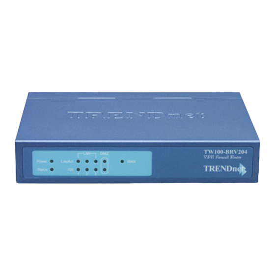 TRENDnet TW100-BRV204 Quick Installation Manual
