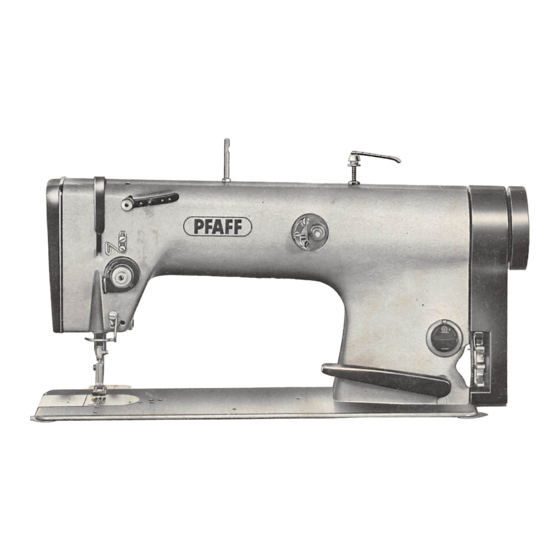 Pfaff 481 A Instruction Book