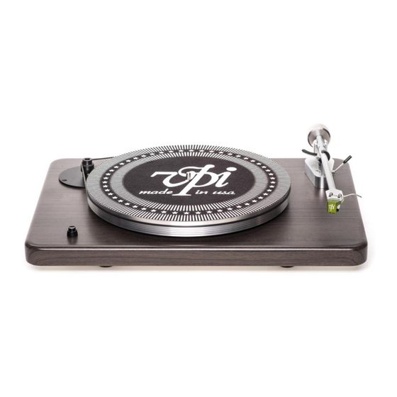 VPI Cliffwood Manual