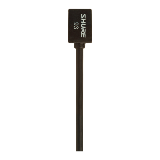 Shure WL93 User Manual