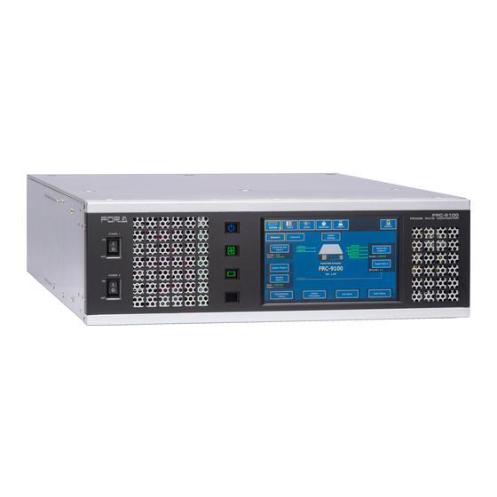 FOR-A FRC-9100 Operation Manual