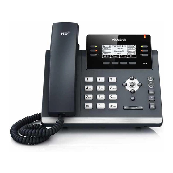 Yealink T41 Quick Reference Manual