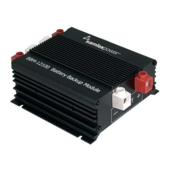 SamplexPower BBM-12100 Owner's Manual