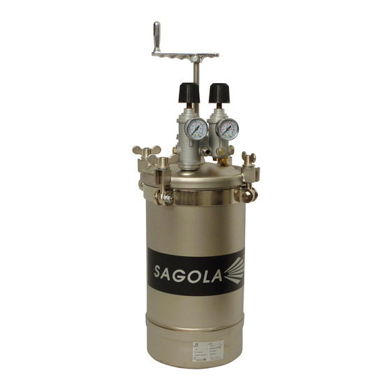 Elcometer Sagola 6110 INOX Pressure Tank Manuals
