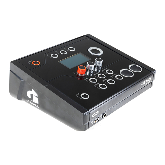 Gewa G3 Quick Start Manual