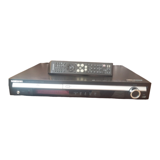 Samsung HT-TQ25 Instruction Manual