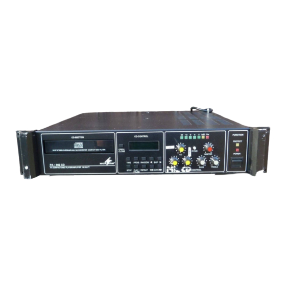 Monacor PA-902CD Manuals