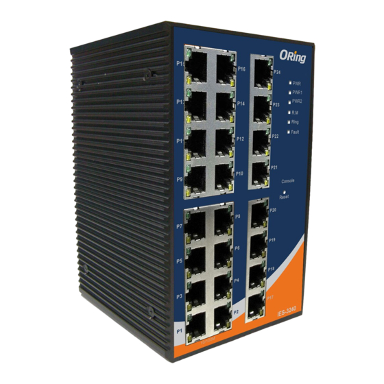 ORiNG IES-3240 Quick Installation Manual
