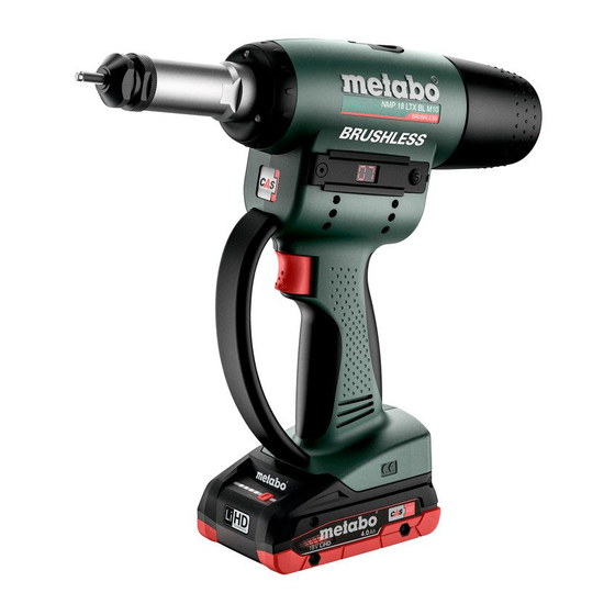 Metabo NMP 18 LTX BL M10 Original Instructions Manual
