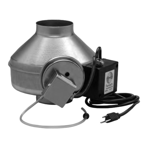 Fantech DBF4XL Installation Instructions