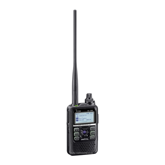 Icom ID-31E PLUS Basic Manual