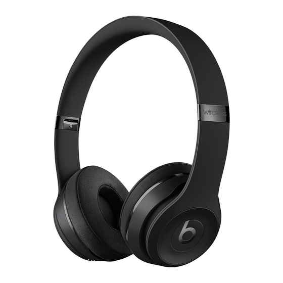 Beats Electronics SOLO3 WIRELESS Quick Start Manual