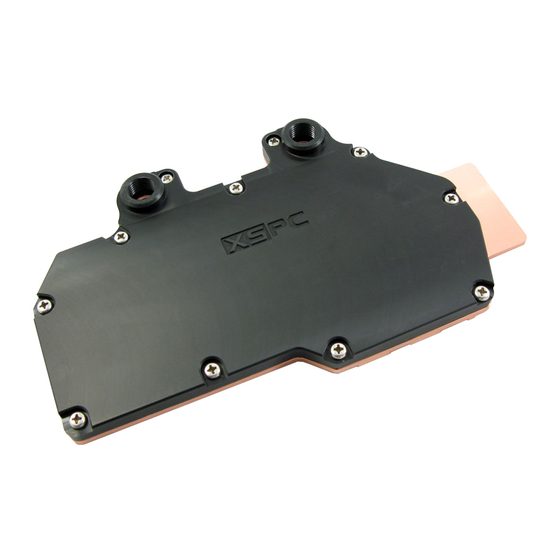XSPC Razor 4870X2 Full Cover VGA Manual