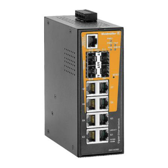 Weidmüller IE-SW-AL012M-8GT-4GESFP Hardware Installation Manual