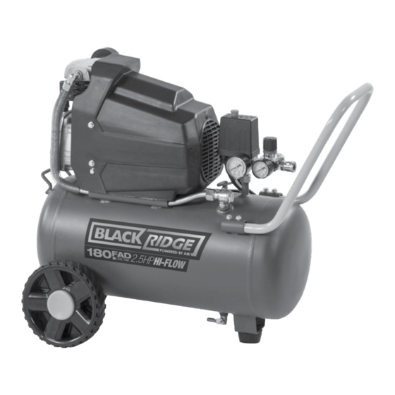 User Manuals: Air Black Ridge BR180D Compressor