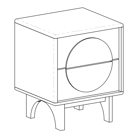 Zuiver Groove Side Table Bedstand Instructions Manual