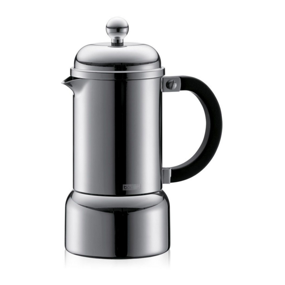 Bodum CHAMBORD10616 Instructions For Use Manual