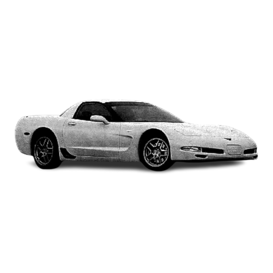 Chevrolet Corvette 2001 Dismantling Manual