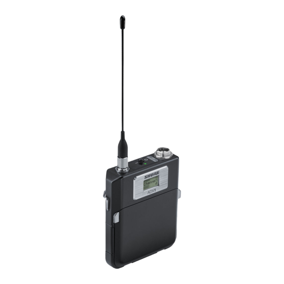 Shure Axient Digital ADX1 User Manual