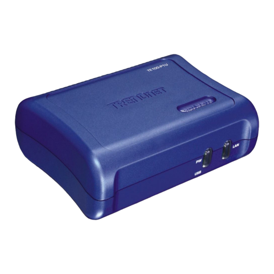 TRENDnet TE100-P1U User Manual
