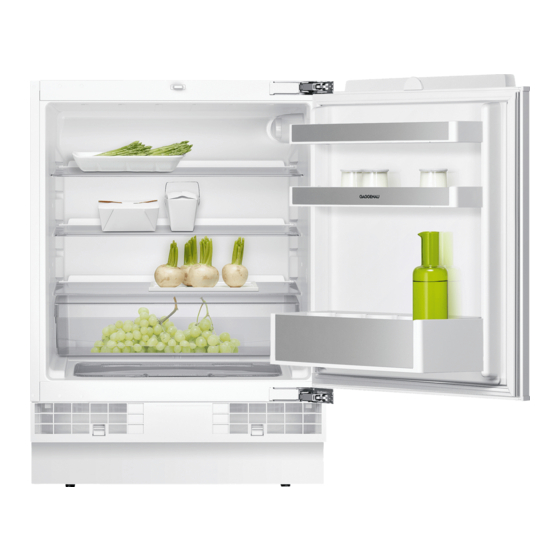 Gaggenau RC 200 User Manual