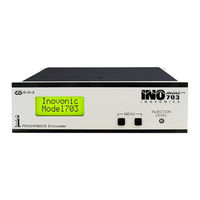 Inovonics INOmini 703 Operating And Maintenance Instruction Manual
