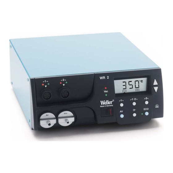 Weller WR 2 Manual