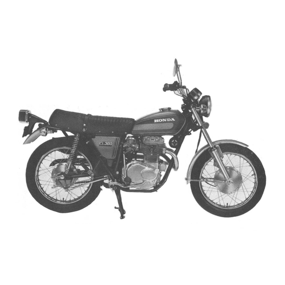 Honda CL360 Owner's Manual