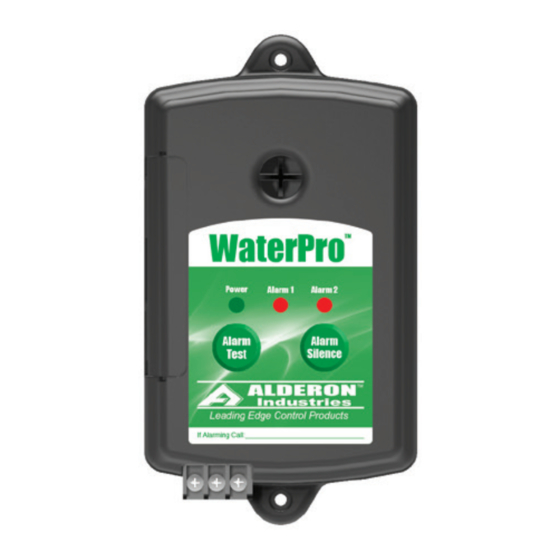 Alderon Industries WaterPro VA02A Operation, Maintenance And Installation Manual