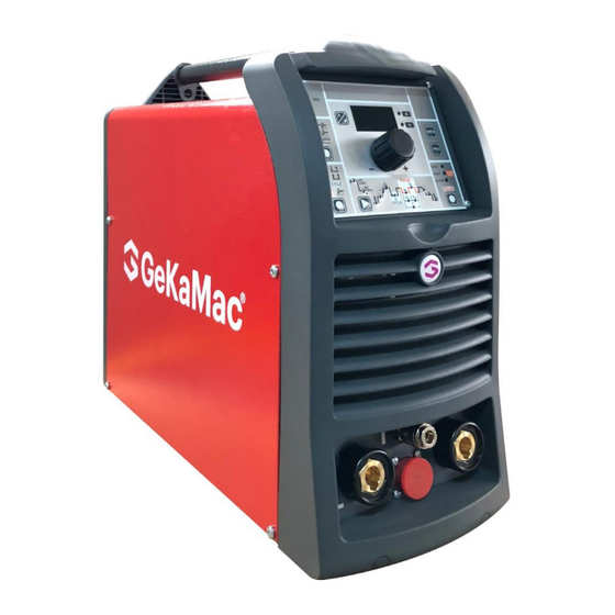 GeKaMac POWER TIG 2200 DC PULSE User Manual