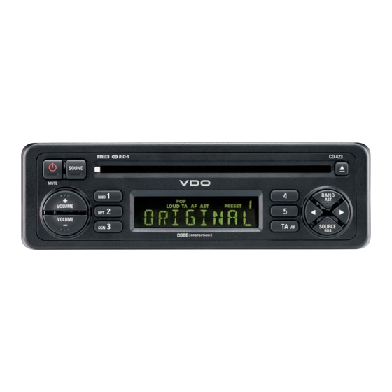 VDO CD 423 Datasheet