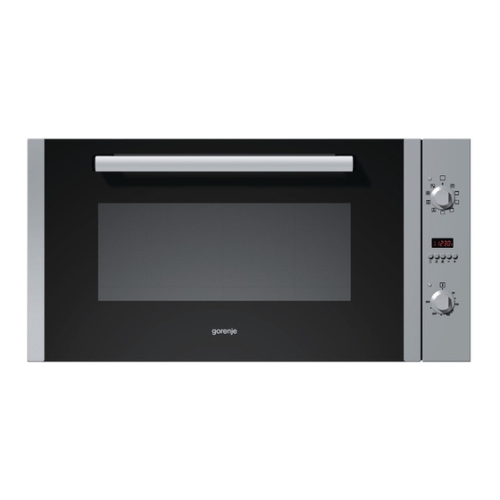Gorenje BOW3300AX Operating And Maintenance Instructions Manual