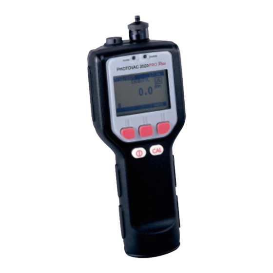 Photovac 2020PROPlus User Manual