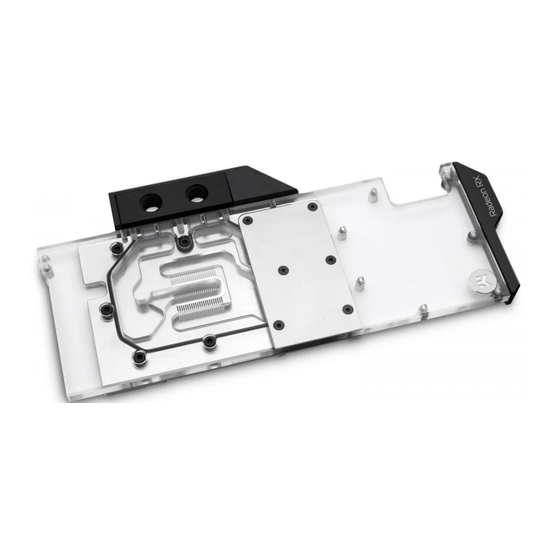 ekwb EK-Vector Radeon RX 5700 + XT Manual
