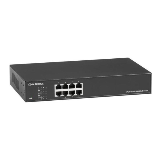Black Box LPB1308A-R2 Ethernet Switch Manuals
