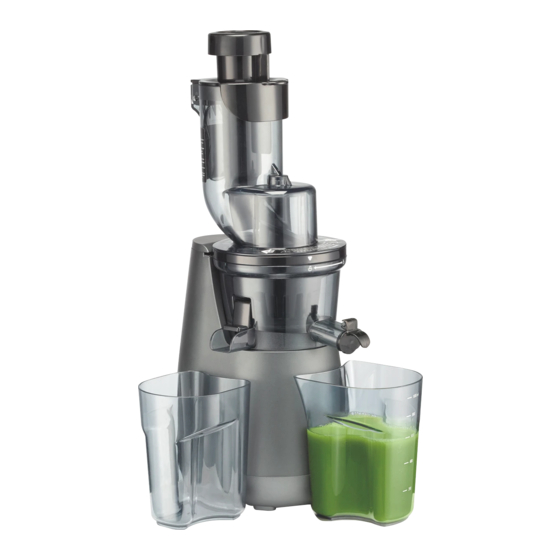 Cuisinart Juice Fusion Quick Reference Manual