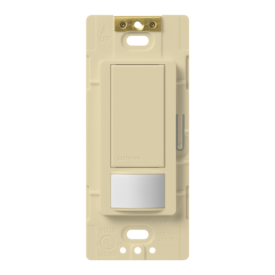 Lutron Electronics MAESTRO MS-OPS5M-WH Quick Start Manual