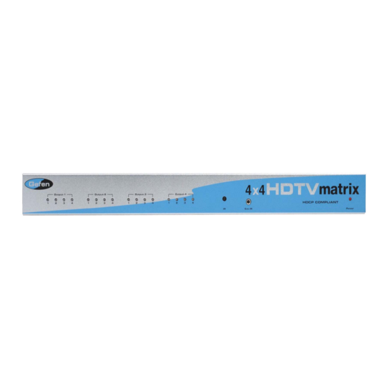 Gefen ex-tend-it 4x4 HDTV Matrix User Manual