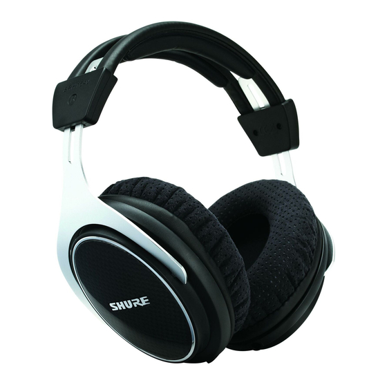 Shure SRH1540 Manual