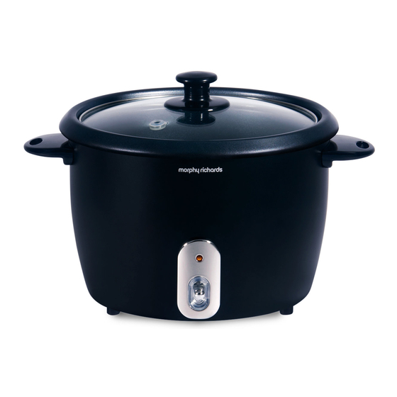 MORPHY RICHARDS RICE COOKER INSTRUCTIONS MANUAL Pdf Download ManualsLib